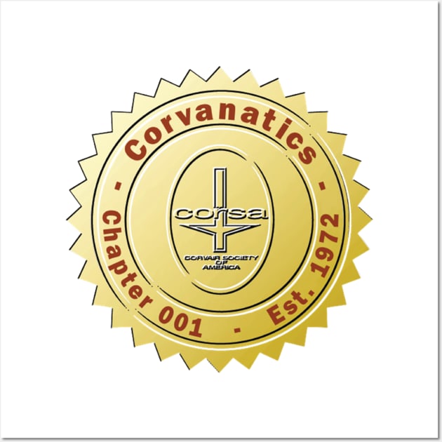 Corvanatics' CORSA seal Wall Art by Corvanatics